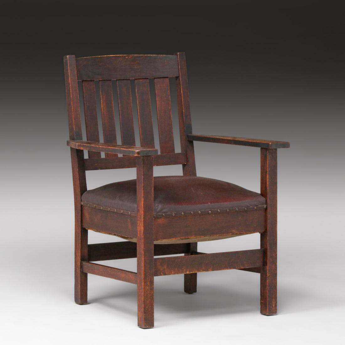 Arts & Crafts Period Oak Armchair c1910 (1 of 3)