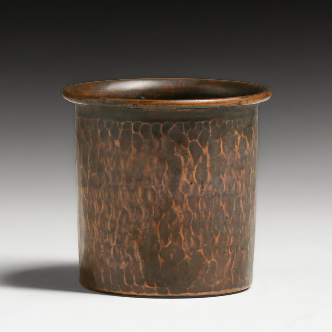 Small Gustav Stickley Hammered Copper Vase c1910 (1 of 4)