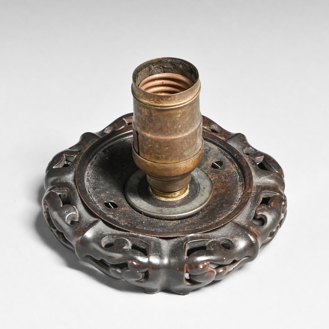 Handel #7094 Obverse Painted Egg-Shaped Lamp c1910 - 8