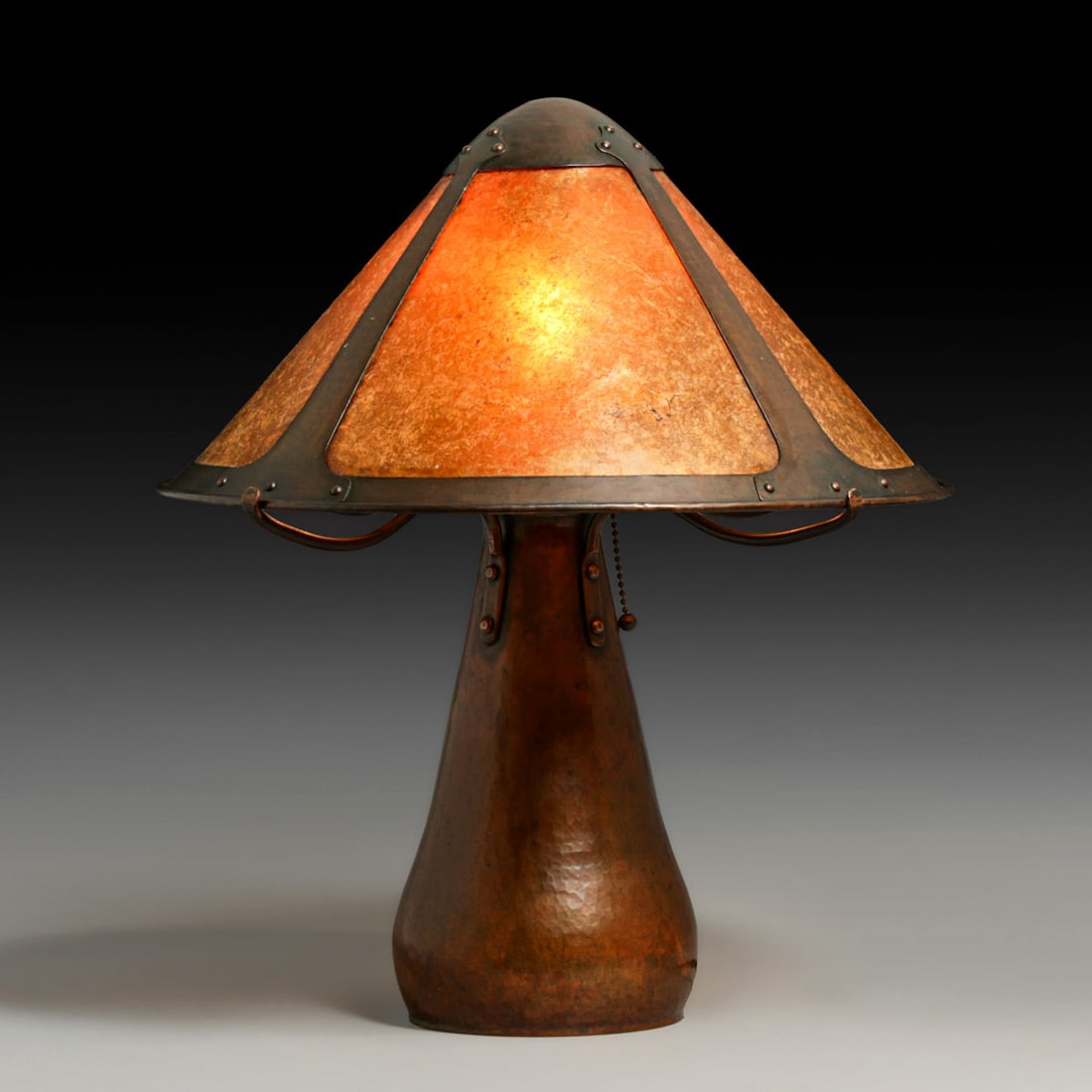Dirk van Erp Hammered Copper & Mica Lamp c1911-1912 (1 of 7)