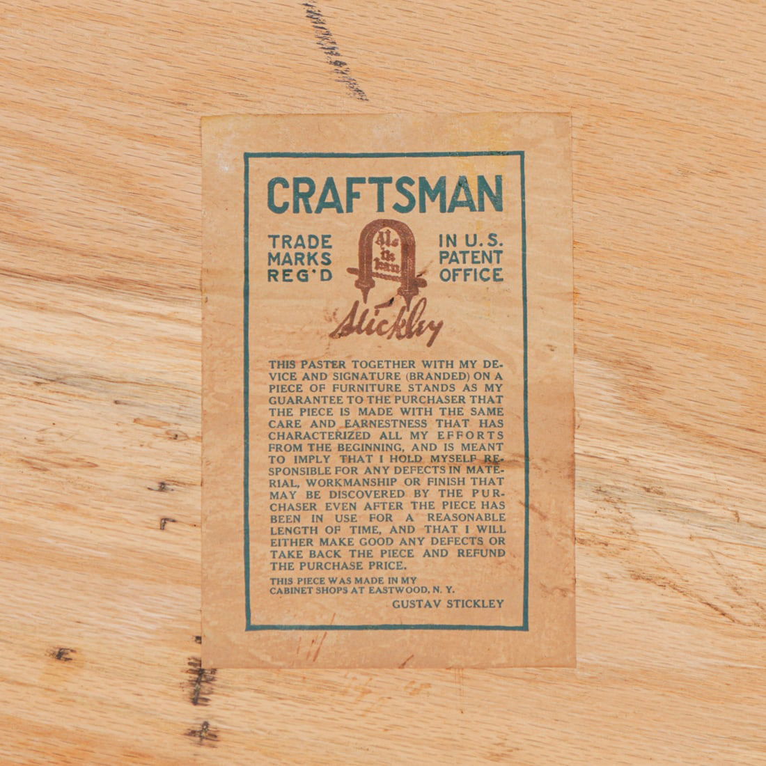 Gustav Stickley Two-Drawer Library Table c1912-1915 - 5