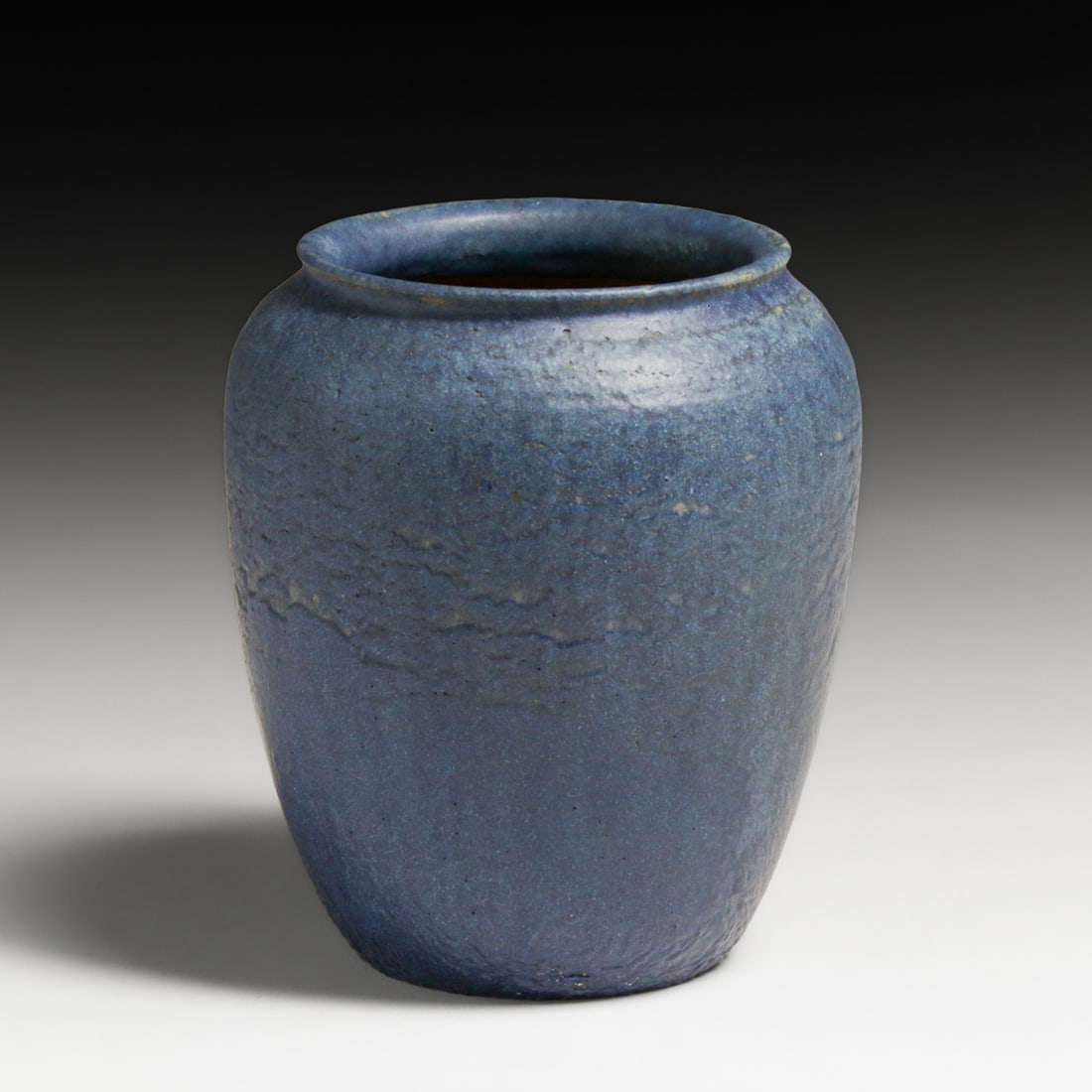 Grueby Pottery Matte Blue Vase c1910 (1 of 4)
