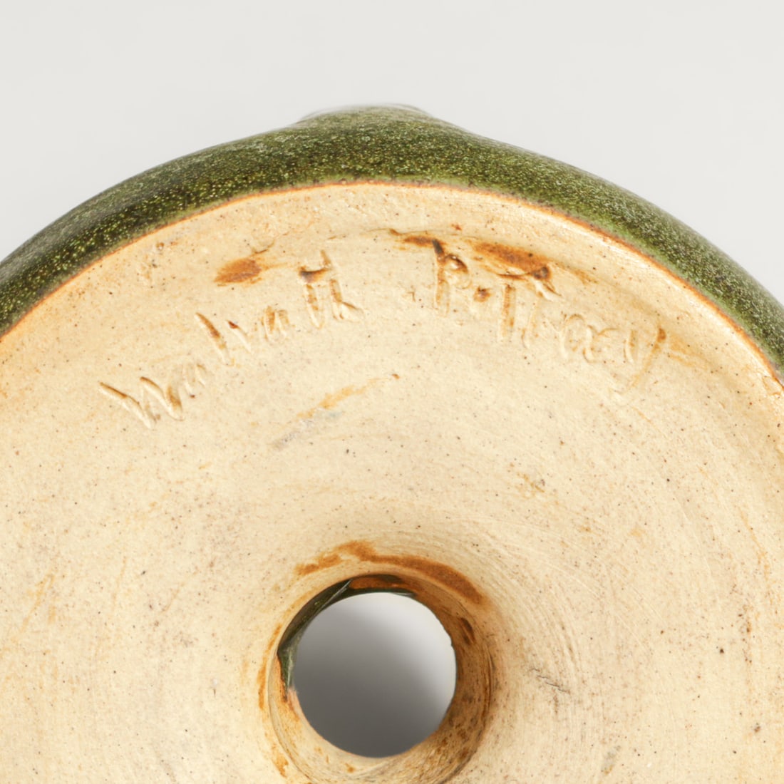 Walrath Pottery Two-Handled Candlestick c1910 - 5