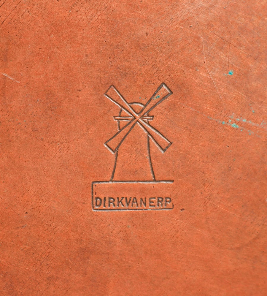 Dirk van Erp Hammered Copper Squat Vase c1913-1914 - 4