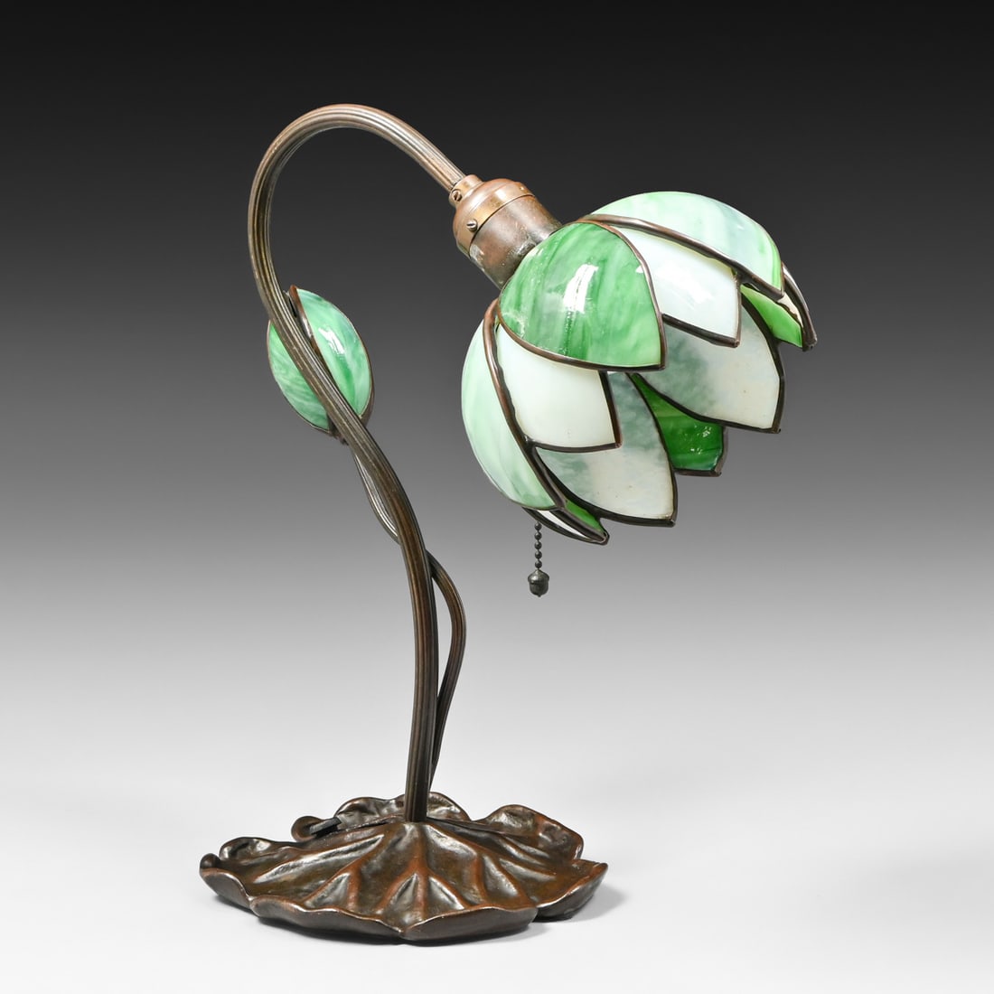 Handel Pond Lily Lamp c1910 - 4