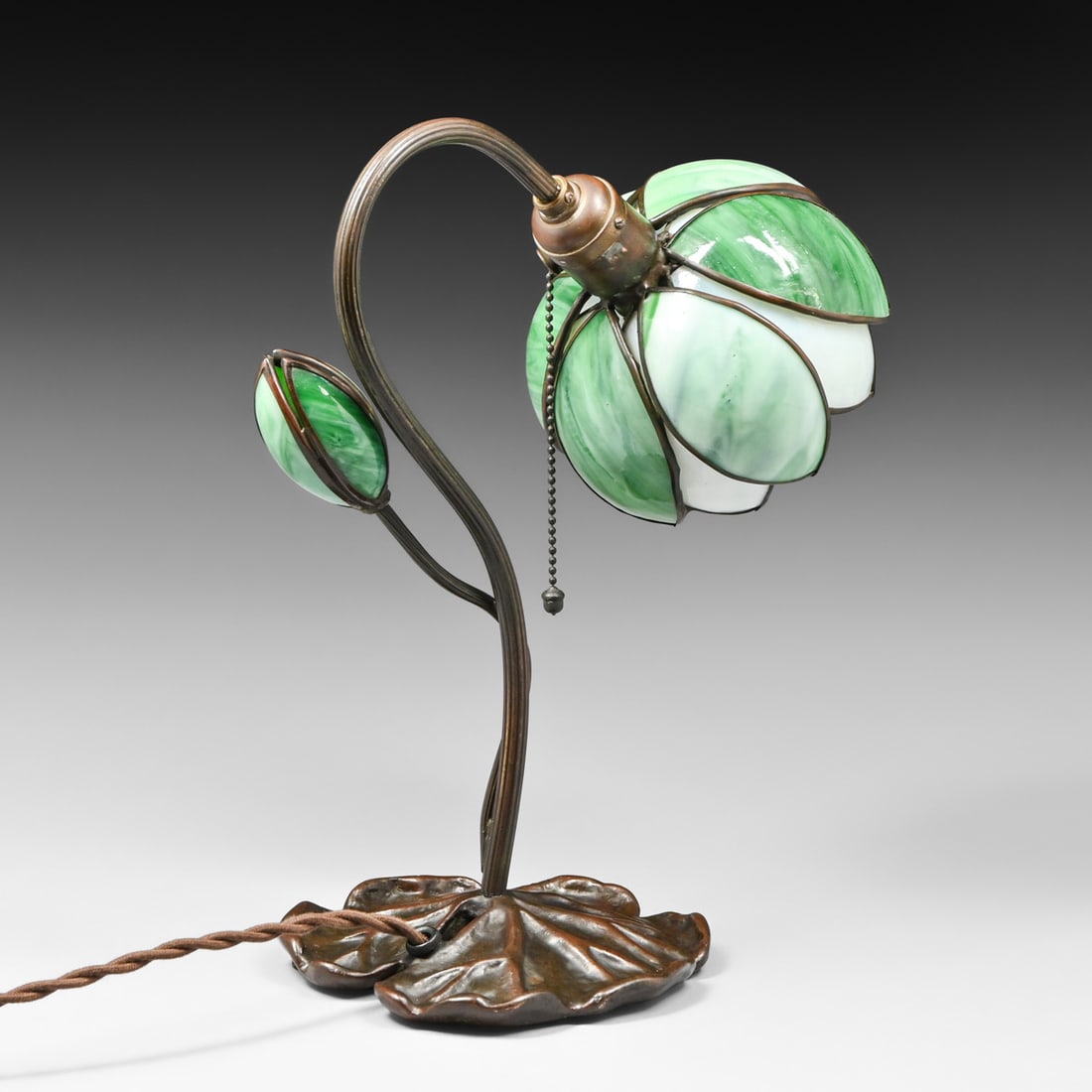 Handel Pond Lily Lamp c1910 - 5
