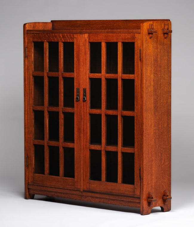 L&JG Stickley Two-Door Bookcase c1910 - 2