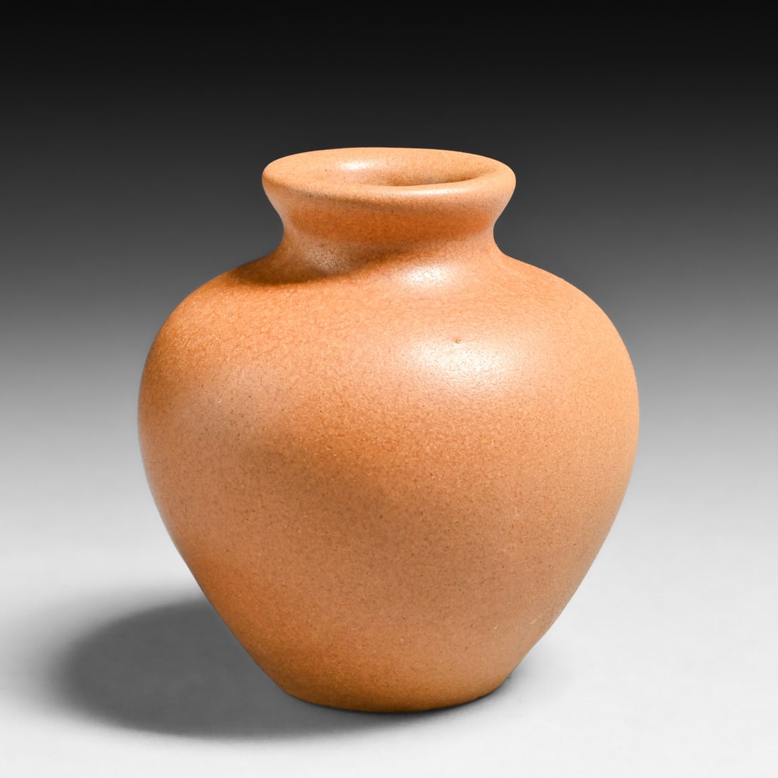 Teco Pottery Matte Brown Vase c1910 - 2