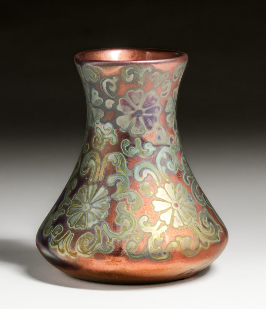 Weller Sicard Iridescent Vase c1905 - 2