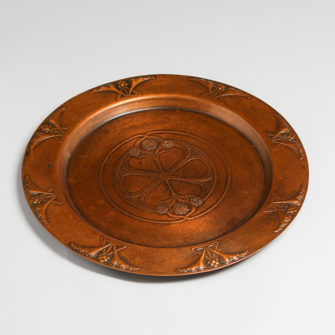 WMF - German Repousse Copper Tray c1905 - 2