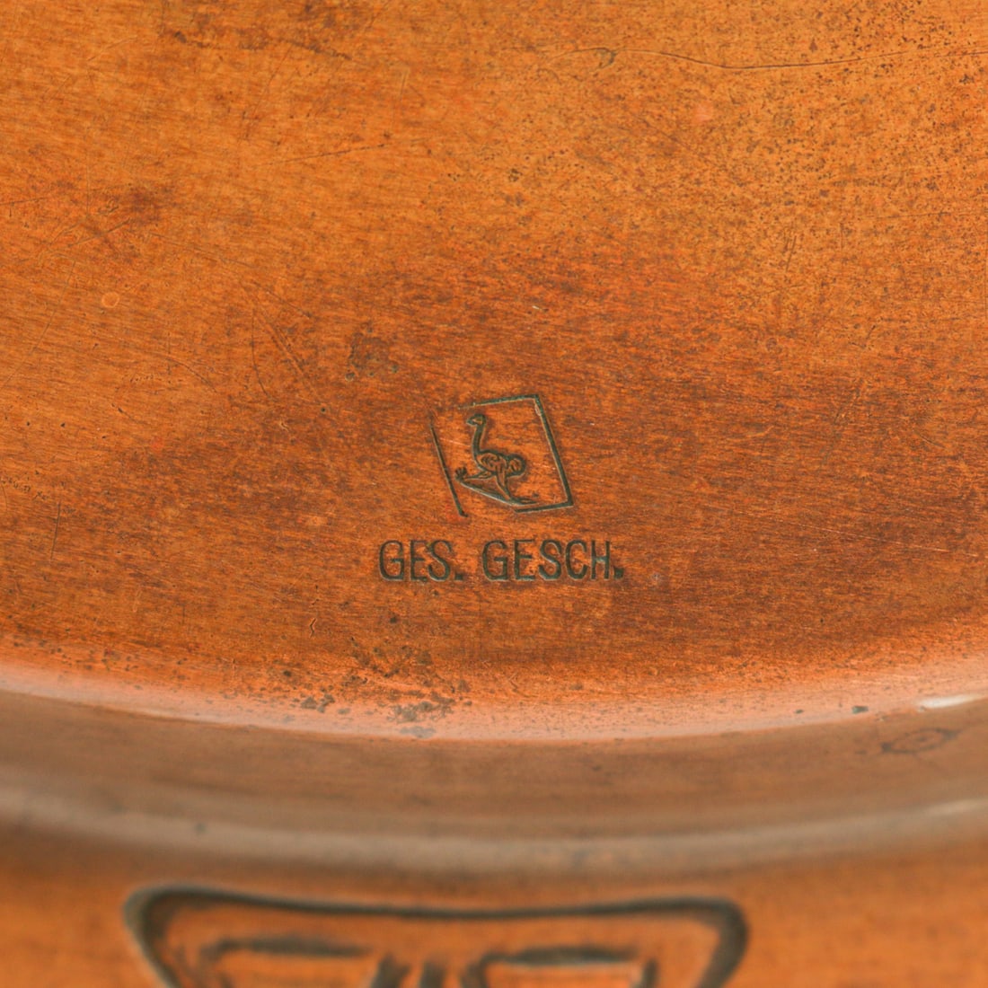 WMF - German Repousse Copper Tray c1905 - 5