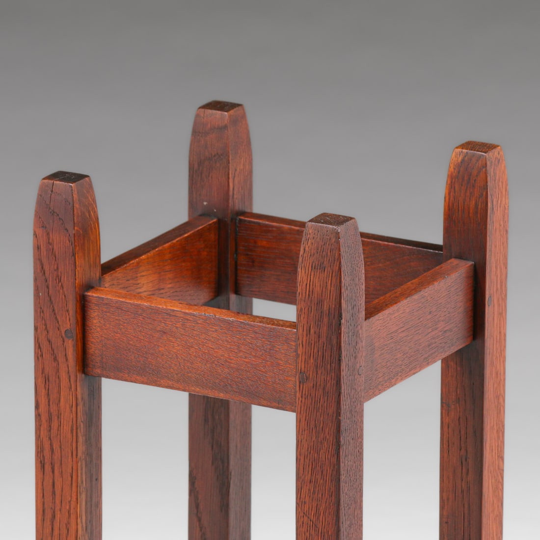 Gustav Stickley Oak Umbrella Stand c1910 - 5
