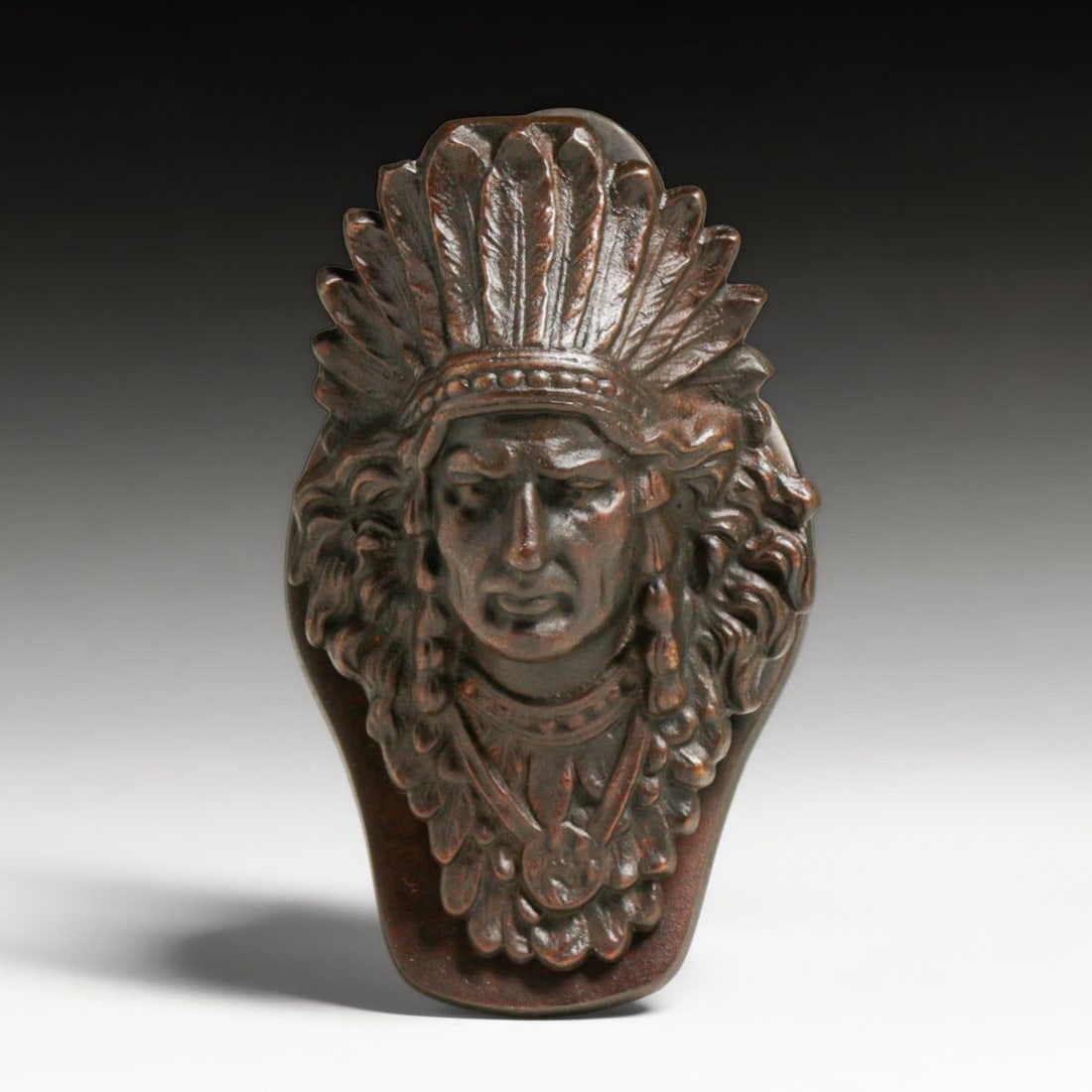 H.L. Judd Native American Chief Paper Clip c1920 (1 of 6)