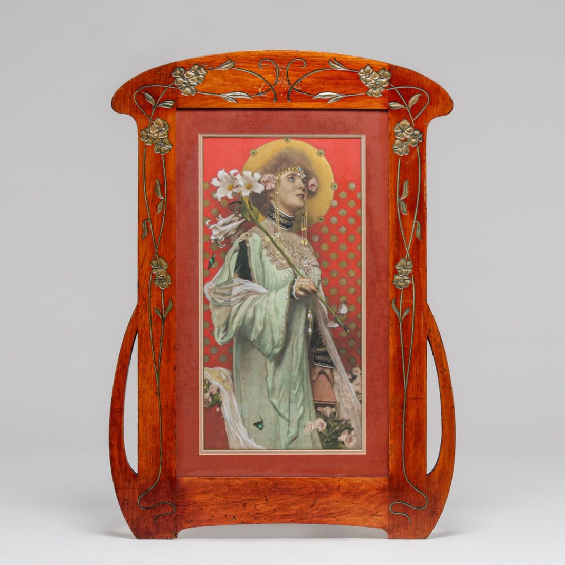 Gottlieb Theodor von Kempf-Hartenkampf (1871-1964) Vienna Secessionist Engraving "Lillies" 1898 (1 of 8)