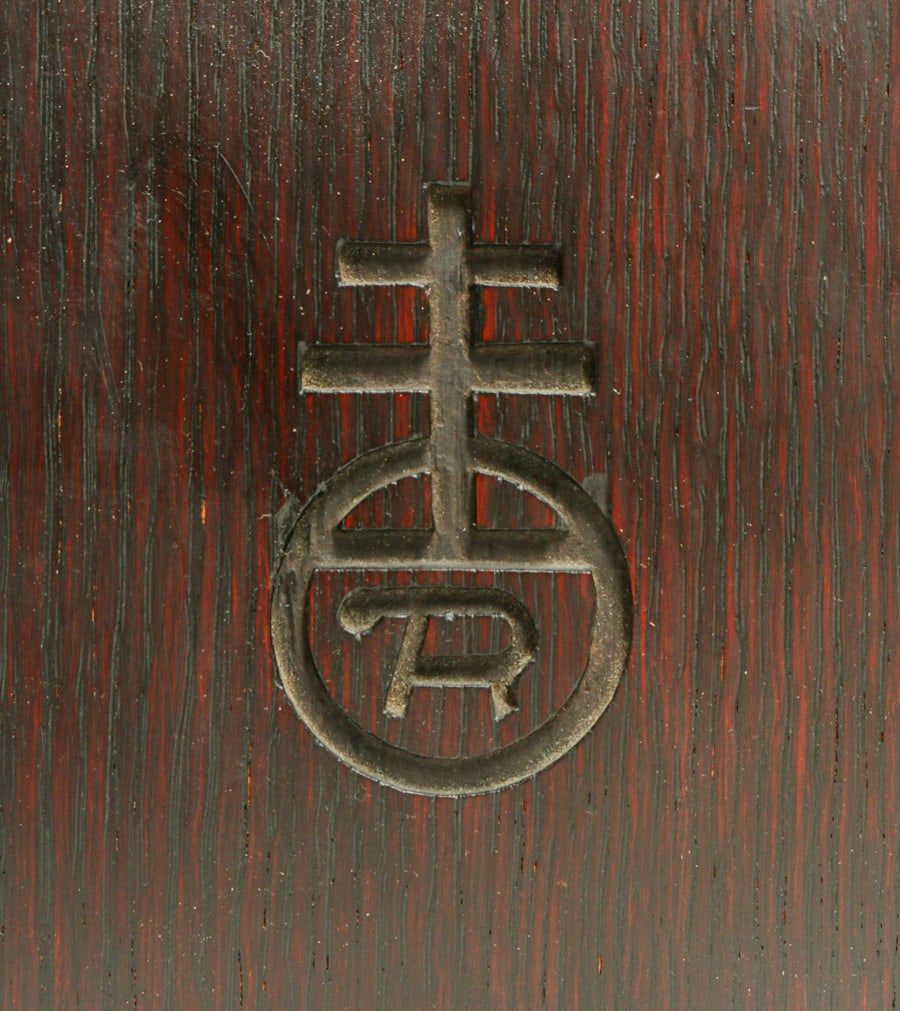 Roycroft Oak Table-Top Bookrack c1910s - 4