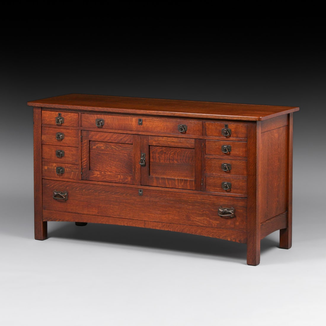 Large Limbert Ten-Drawer Sideboard c1910 (1 of 4)