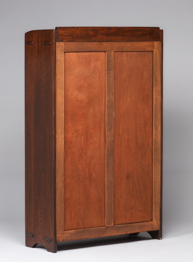 Gustav Stickley #715 One-Door Bookcase c1910 - 3