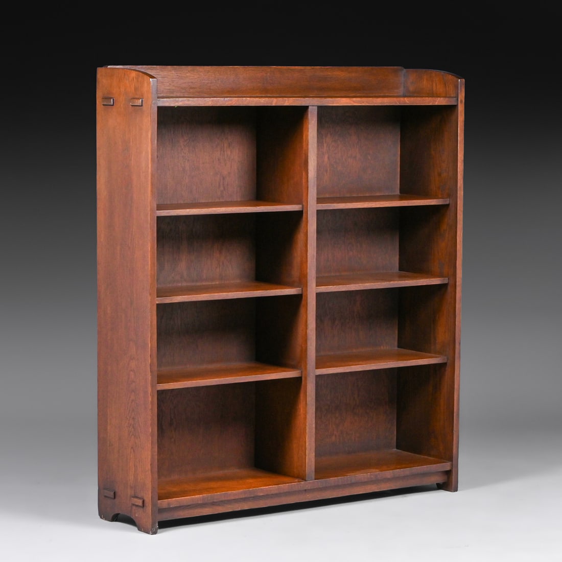 Gustav Stickley Open Two-Door Bookcase c1910 - 2
