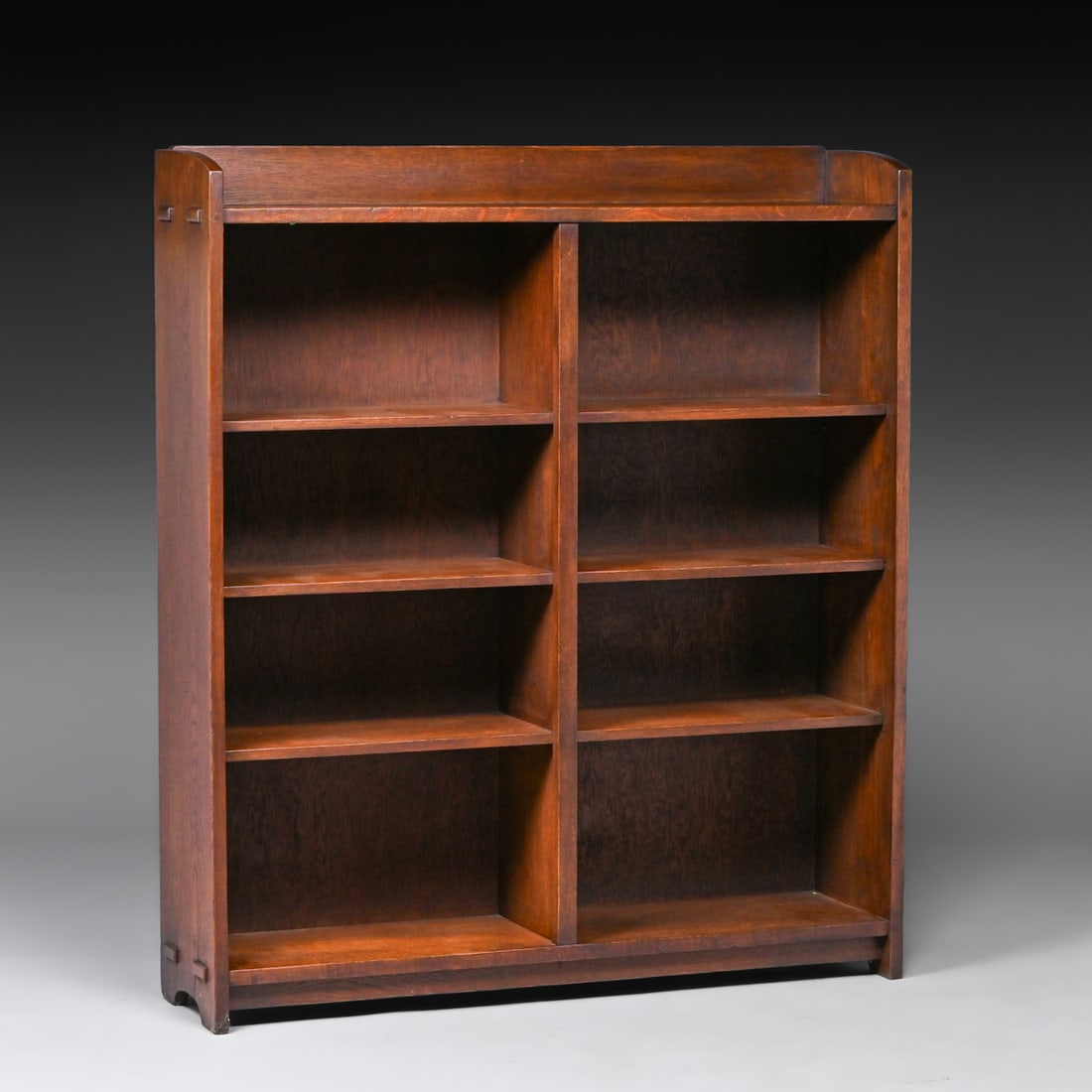 Gustav Stickley Open Two-Door Bookcase c1910 - 3