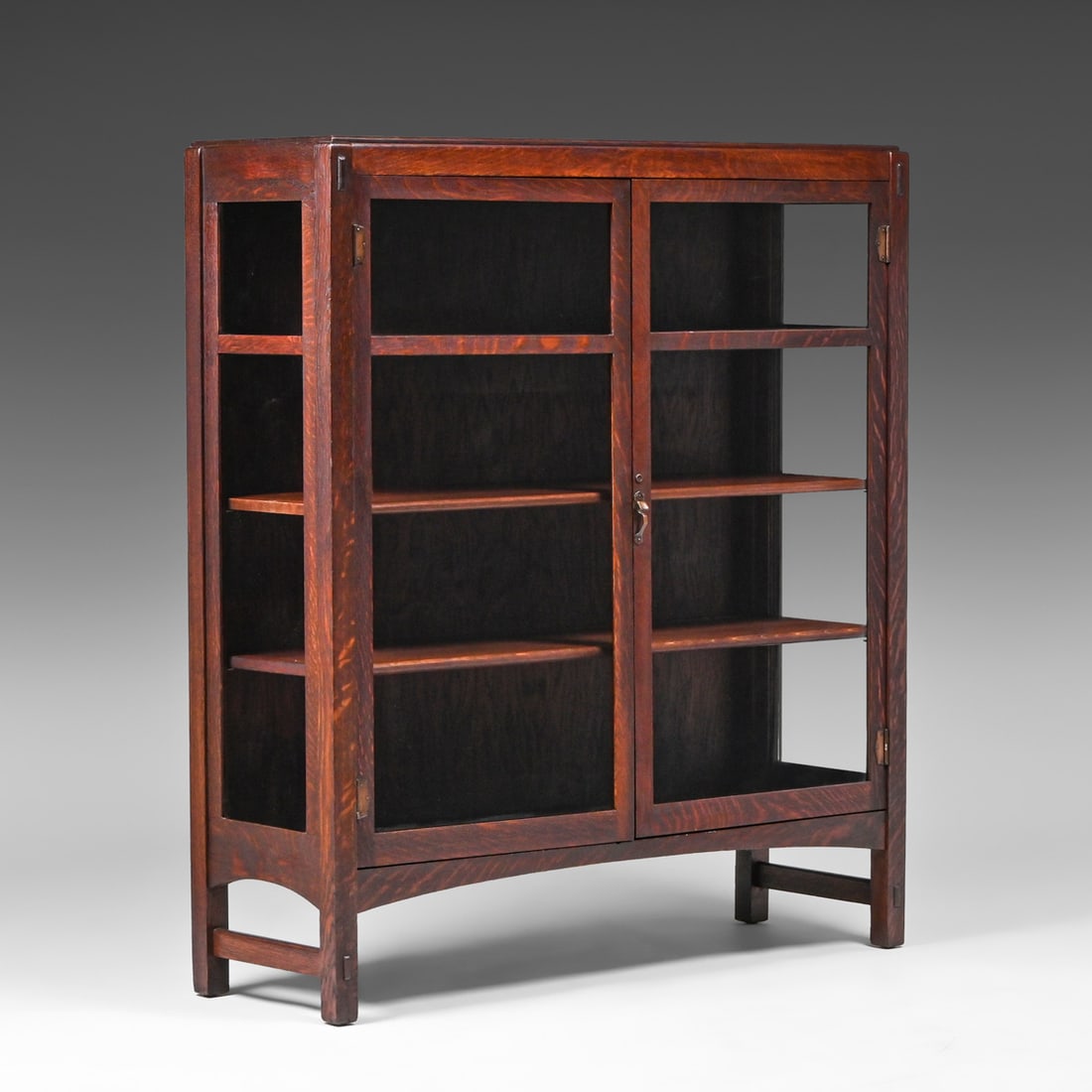 Limbert Two-Door China Cabinet c1905 (1 of 2)