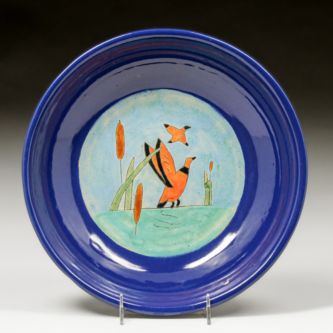 San Jose Pottery - San Antonio, TX "Geese in Flight" Bowl c1930s: San Jose Pottery - San Antonio, TX "Geese in Flight" Bowl c1930s. Unsigned. Perfect condition. 2.5"h x 12.25"d FREE NATIONWIDE SHIPPINGFree Nationwide Shipping within the lower 48 states for all