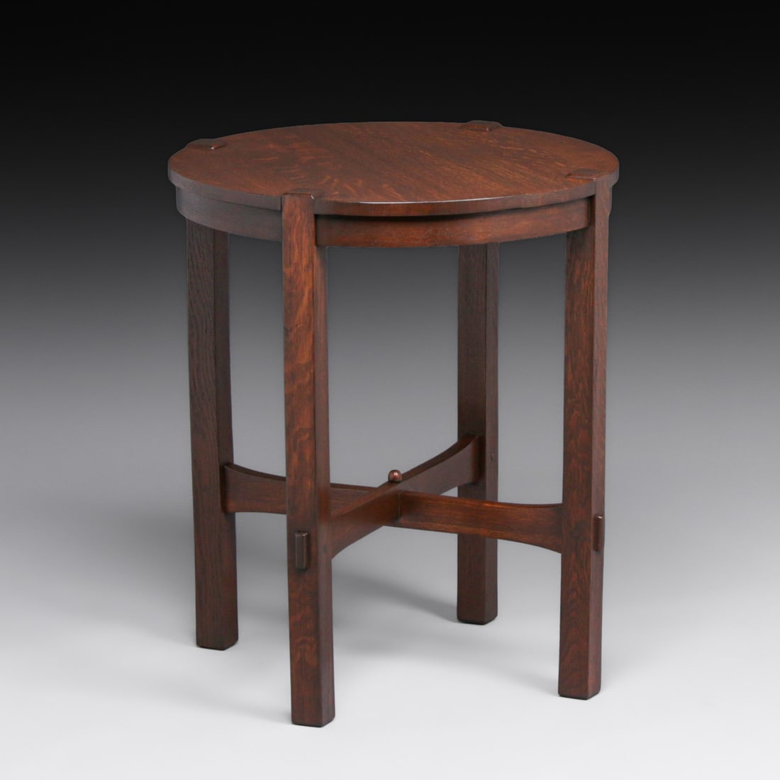 Early Gustav Stickley #436 Oak Lamp Table c1902 - 3