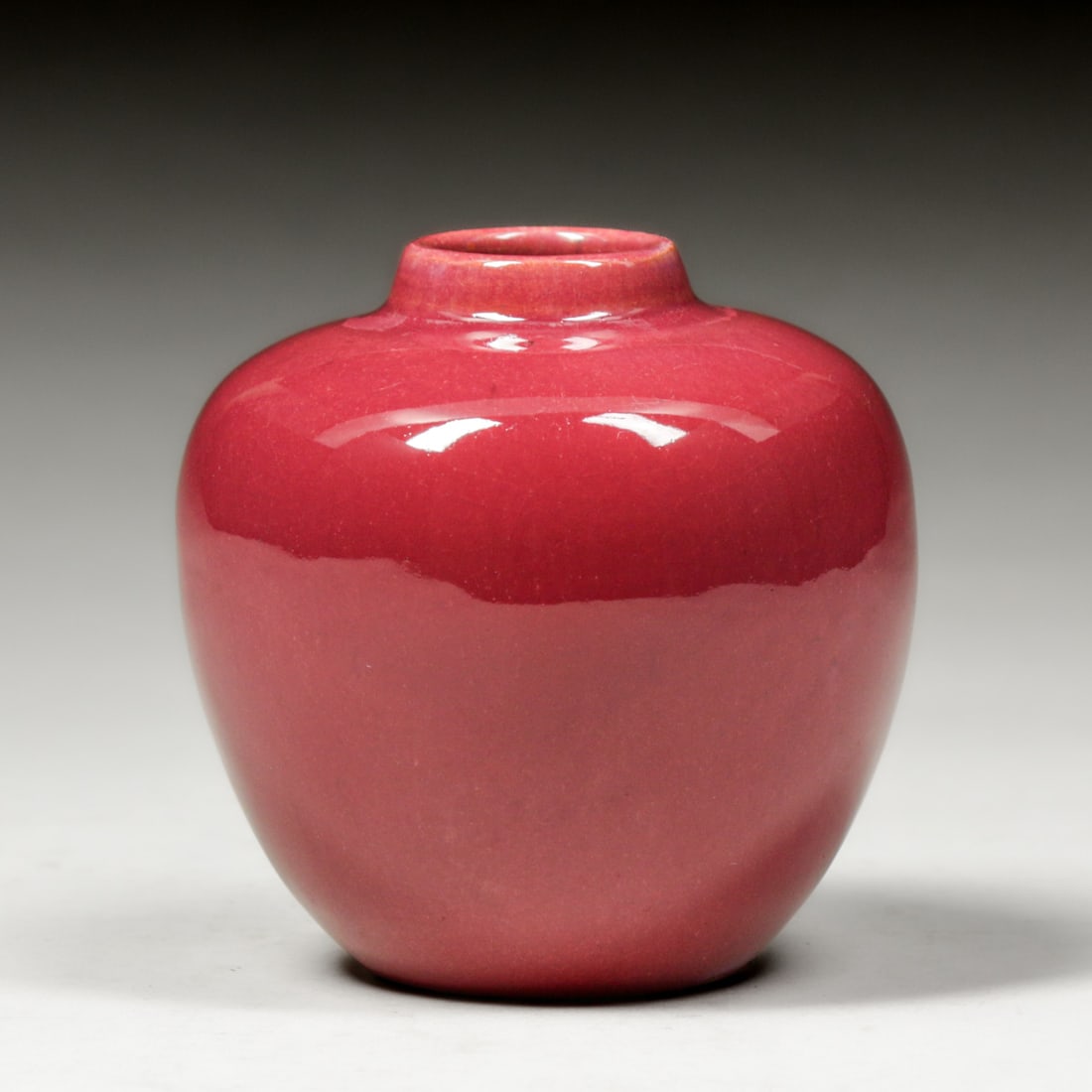 California Faience Burgundy Vase c1920s: California Faience Burgundy Vase c1920s. Signed. Perfect condition. 4"h x 3.75"d FREE NATIONWIDE SHIPPINGFree Nationwide Shipping within the lower 48 states for all purchases at our Two-Day Auction.