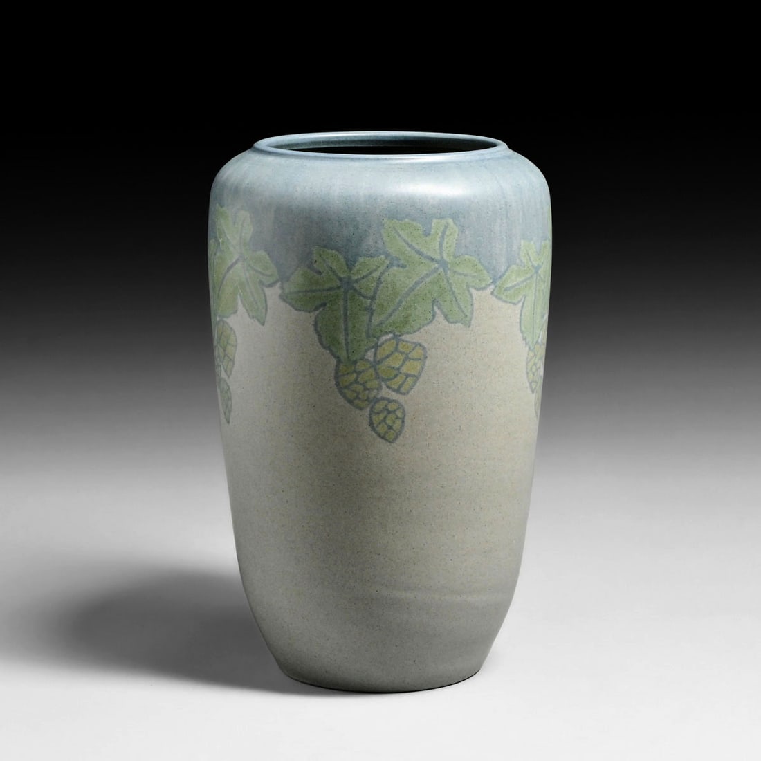 Large Marblehead Pottery Pine Cone Decorated Vase c1910 - 2