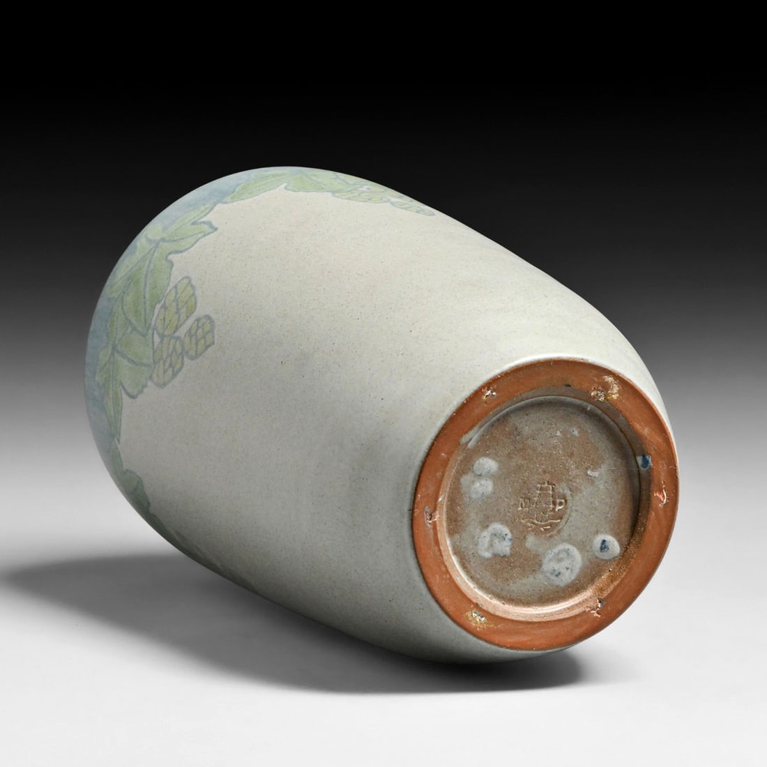 Large Marblehead Pottery Pine Cone Decorated Vase c1910 - 3