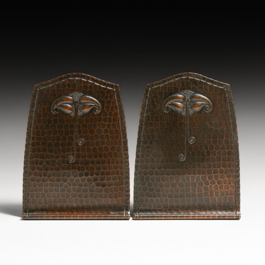 Roycroft Hammered Copper Bookends c1920s (1 of 7)