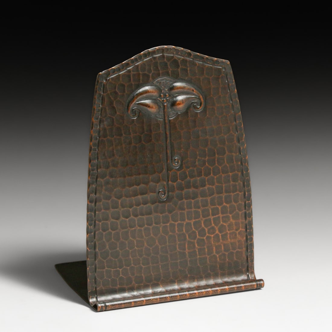 Roycroft Hammered Copper Bookends c1920s - 4