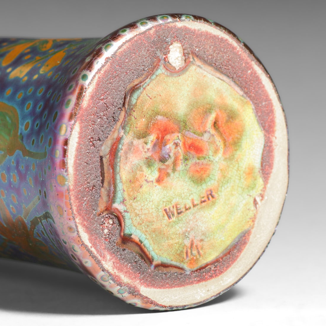 Weller Sicard Iridescent Vase c1905 - 5
