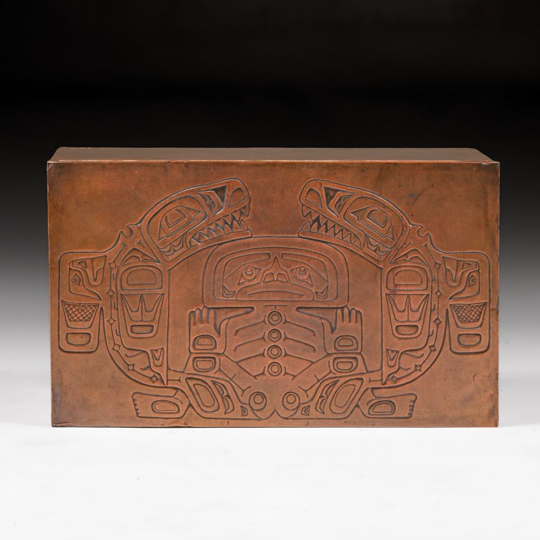 Northwest Coast Haida Copper-Clad Chest c1980s (1 of 4)