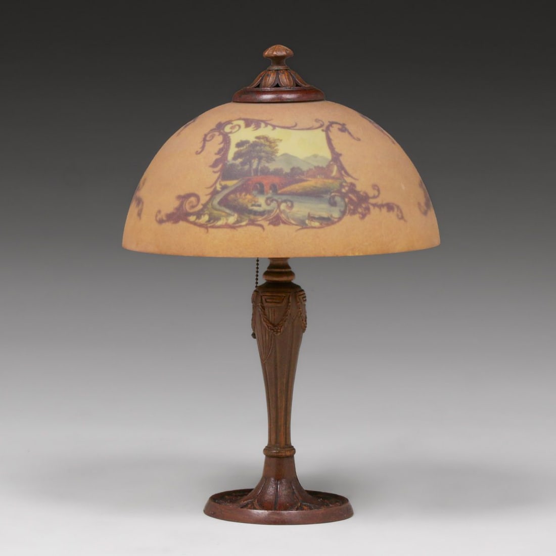 Jefferson Reverse-Painted Lamp c1920s - 4