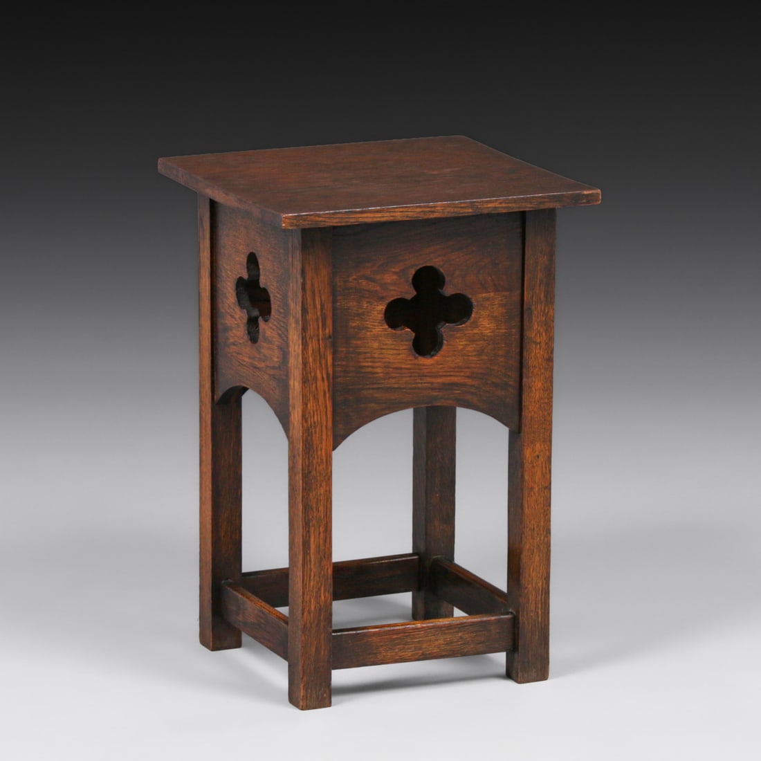 Grand Rapids Cutout Square Taboret c1905 (1 of 4)