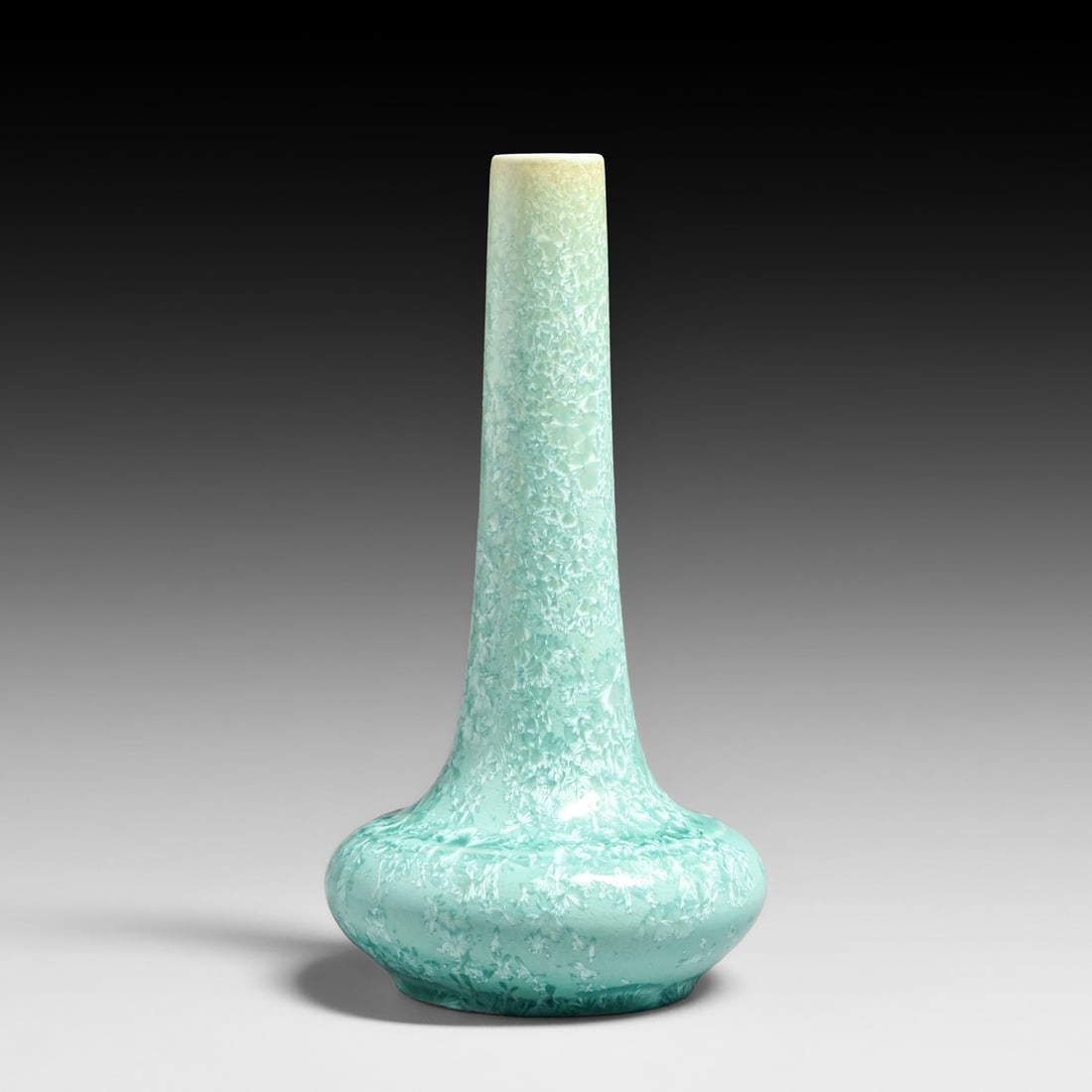 Thomas Gotham Light Green Crystalline Vase c1920s: Thomas Gotham Light Green Crystalline Vase c1920s. Unsigned. Perfect condition. 8.5"h x 4.25"d FREE NATIONWIDE SHIPPINGFree Nationwide Shipping within the lower 48 states for all purchases at our