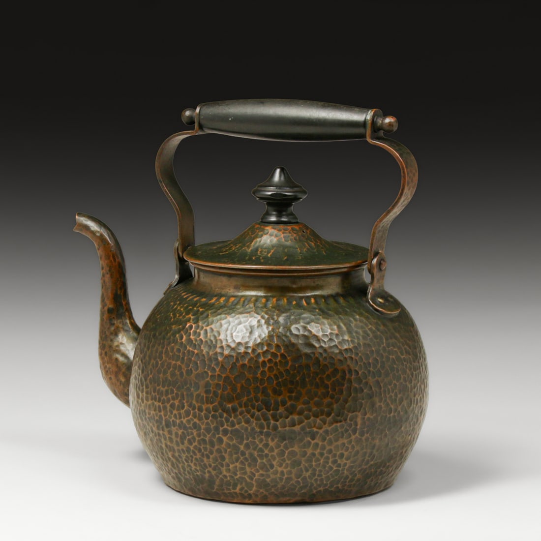 Joseph Heinrichs Hammered Copper Teapot c1910 - 3