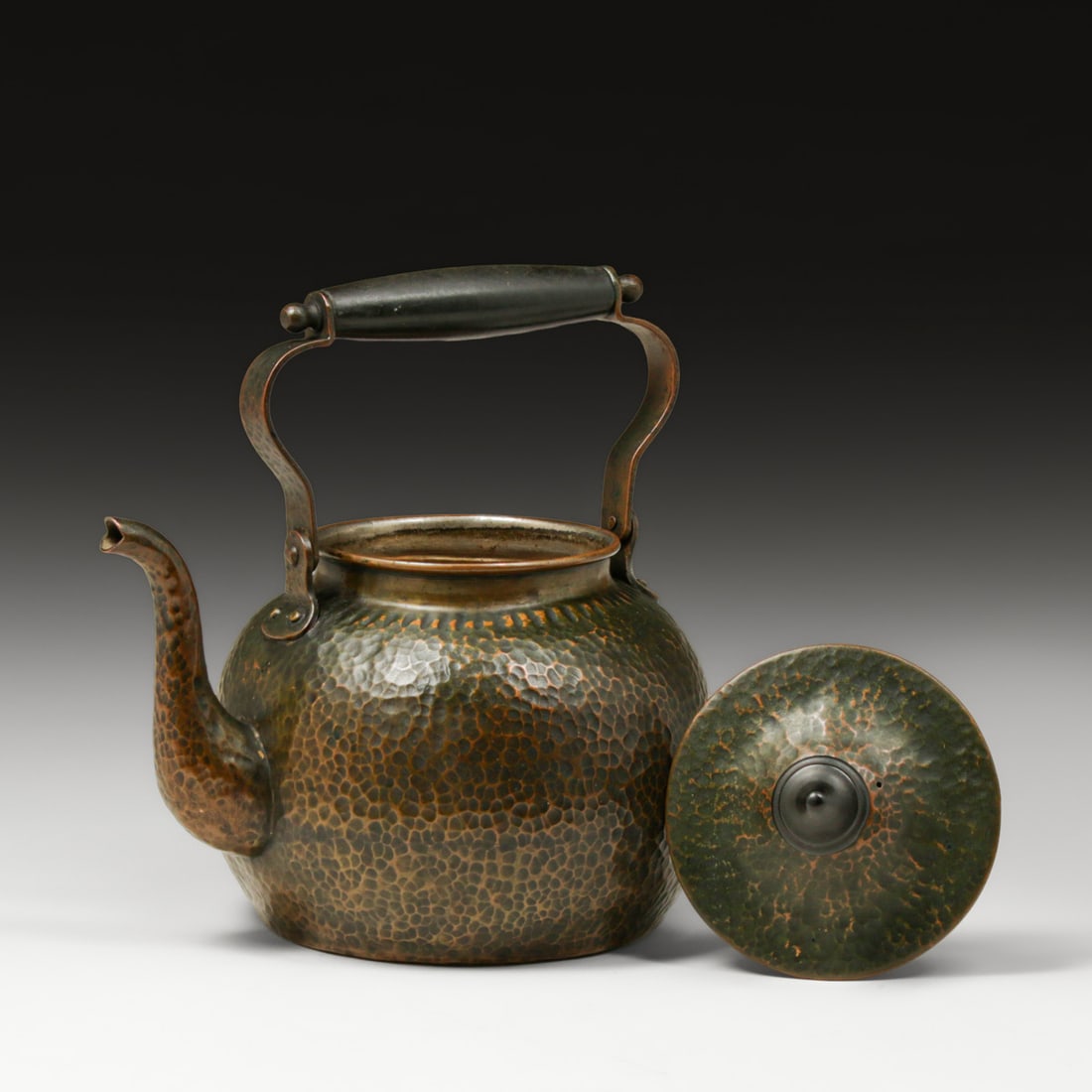 Joseph Heinrichs Hammered Copper Teapot c1910 - 4