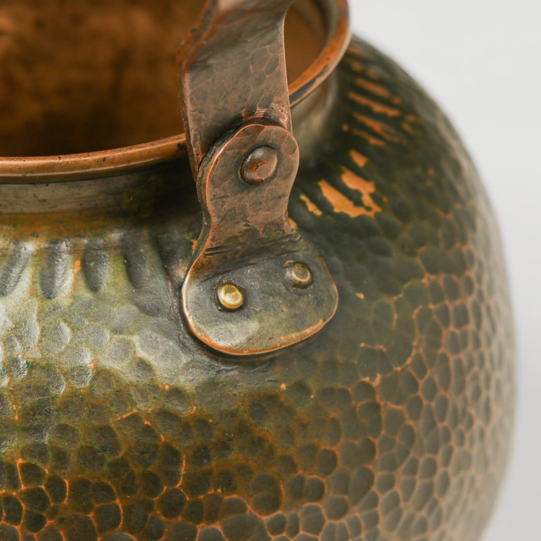 Joseph Heinrichs Hammered Copper Teapot c1910 - 5