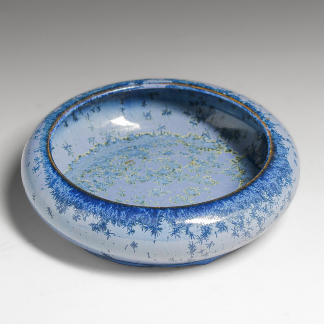 Fulper Pottery Blue Crystalline Bowl c1917-1920 (1 of 6)