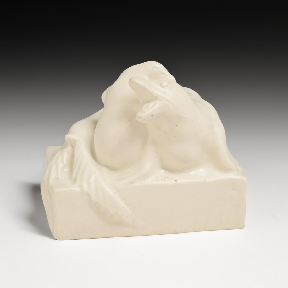 Early Zsolnay Pottery Two Seals Paperweight c1900: Early Zsolnay Pottery Two Seals Paperweight c1900. Signed. Perfect condition. FREE NATIONWIDE SHIPPINGFree Nationwide Shipping within the lower 48 states for all purchases at our Two-Day Auction.