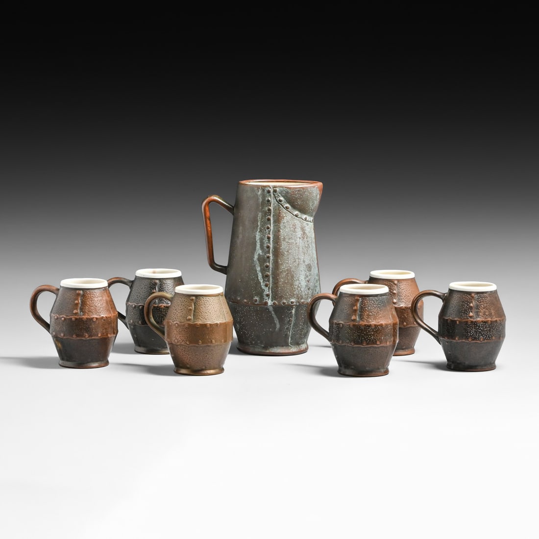 Clewell Copper Clad Cider Set c1910 - 2