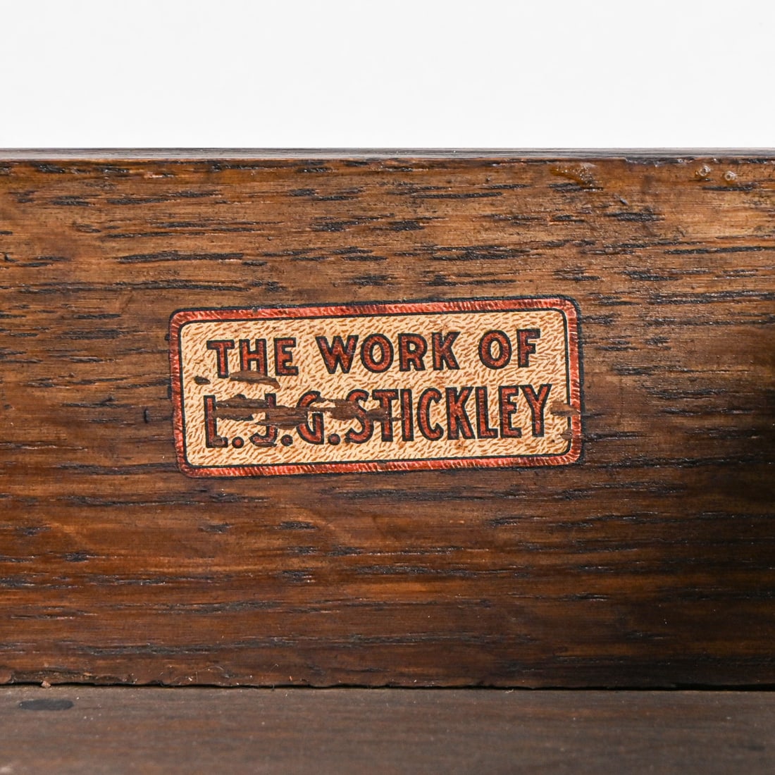 L&JG Stickley Oak Postcard Desk c1908-1912 - 4