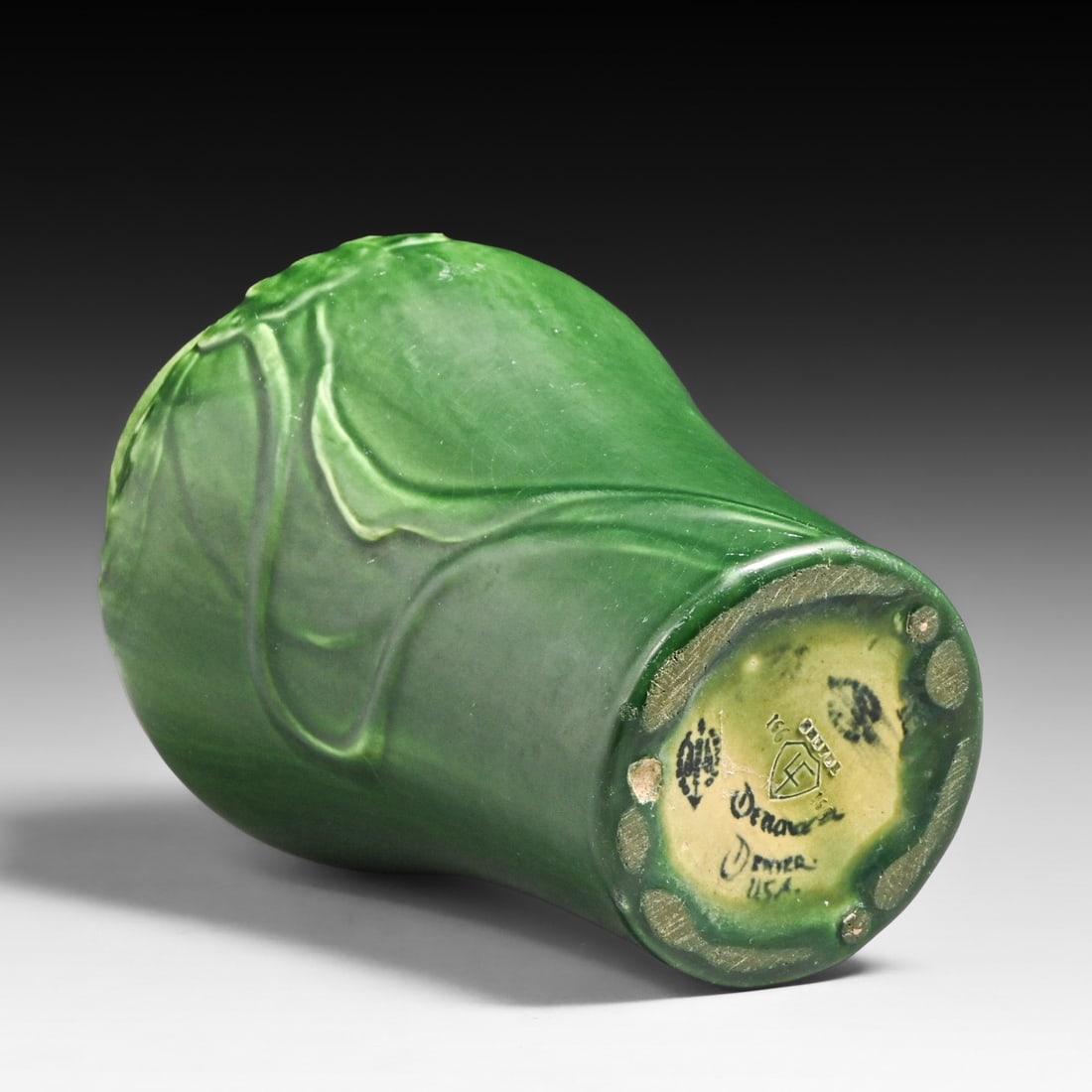 Denver Danoura Matte Green Vase c1903 - 4