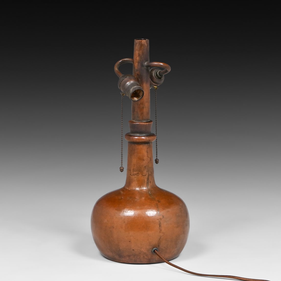 Limbert Hammered Copper & Mica Lamp c1910 - 6