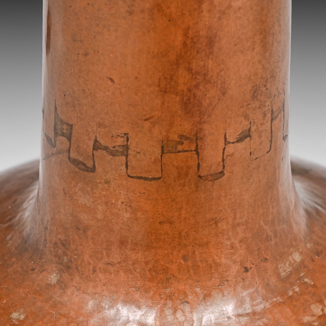 Limbert Hammered Copper & Mica Lamp c1910 - 8