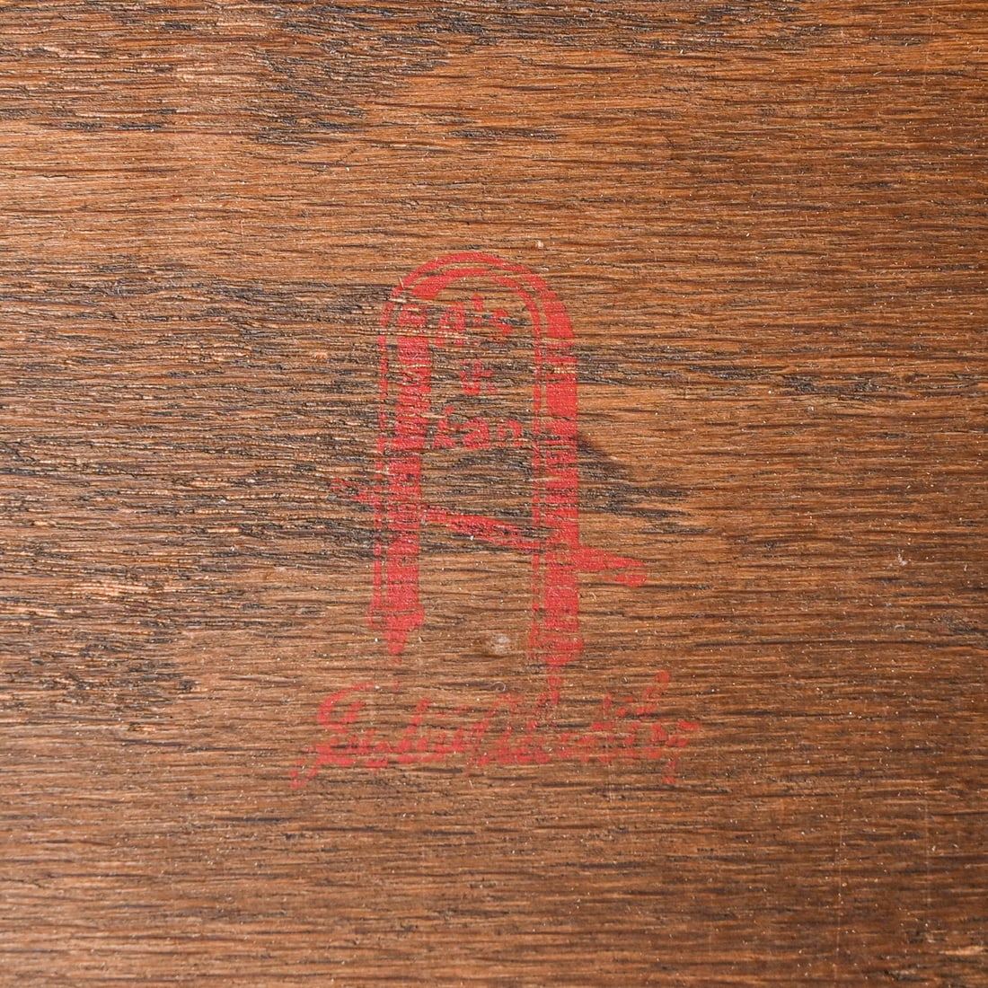 Gustav Stickley #615 Two-Drawer Leather-Top Library Table c1905 - 4