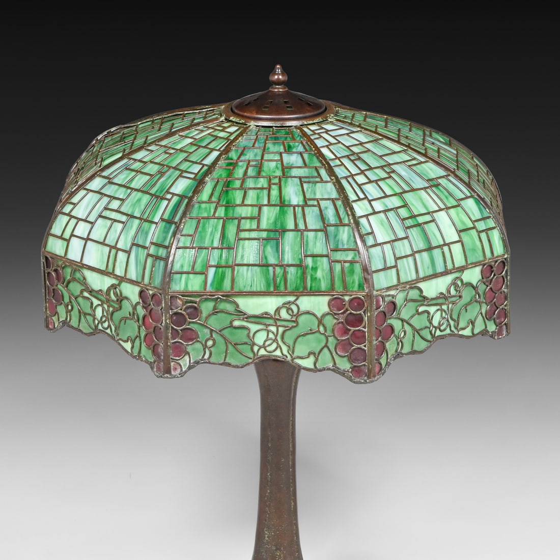 Handel Grapevine Overlay Lamp c1910 - 3