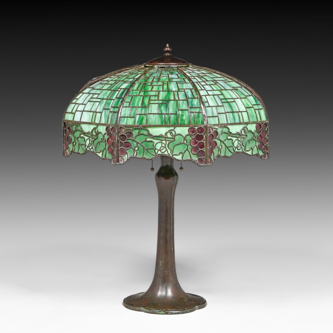 Handel Grapevine Overlay Lamp c1910 - 4