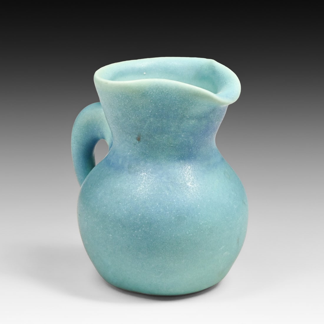 Small Van Briggle Matte Turquoise Creamer c1950s: Small Van Briggle Matte Turquoise Creamer c1950s. Signed. Perfect condition. 3"h x 3"w FREE NATIONWIDE SHIPPINGFree Nationwide Shipping within the lower 48 states for all purchases at our Two-Day